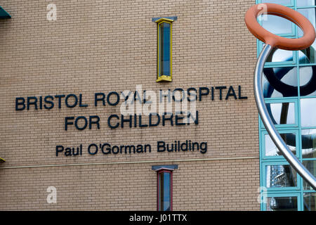 Bristol Royal Hospital for Children, Bristol, UK Stockfoto