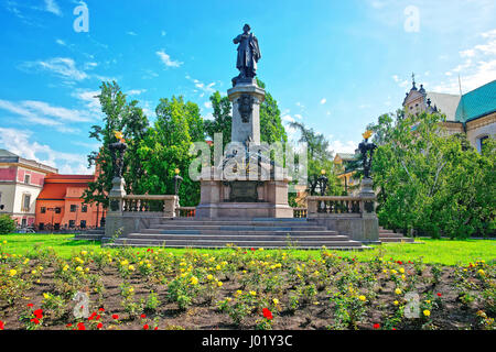 Adam Mickiewicz Denkmal in Warschau, Polen Stockfoto