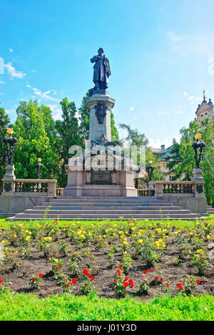 Adam Mickiewicz Denkmal von Warschau, Polen Stockfoto