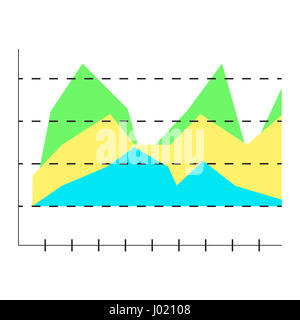 Layer Diagramm Vektor. Business Grafik-Layer grafische Darstellung Stockfoto