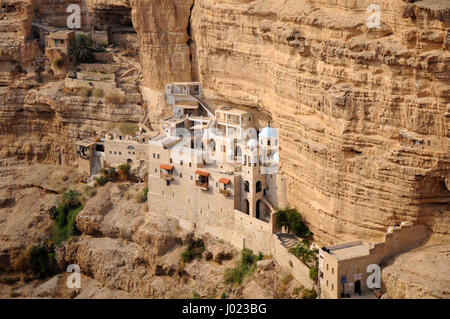 St.-George-orthodoxen Klosters im Wadi Qelt (Israel) Stockfoto