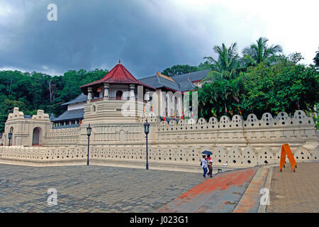 Die Stadt Kandy ist das Haus des Tempels von Tooth Relic Sri Dalada Maligawa (Sri Lanka) Stockfoto