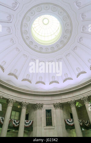 Kuppel in der Federal Hall Memorial National Historic Site, NYC Stockfoto