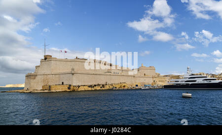 Fort St. Angelo - Birgu, Malta Stockfoto