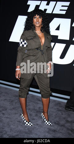 NEW YORK, NY April.08, 2017 Remy Ma besuchen Universal Pictures präsentiert die Weltpremiere von The Fate of The Furious in der Radio City Music Hall in New York, 8. April 2017. Kredit: RW / MediaPunch Stockfoto