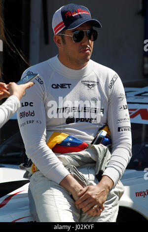 Valencia, Spanien. 9. April 2017.  Gonzalez in der NASCAR WHELEN EUROSERIE Sitzung Sonntag in Circuit Ricardo Tormo, Cheste, Valencia, Spanien. Foto: Cronos/Omar Arnau/Alamy Live News Stockfoto