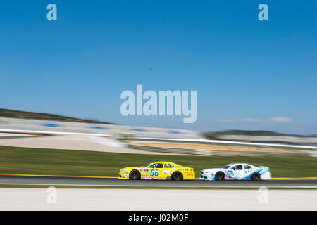 Valencia, Spanien. 9. April 2017.  Tag während der NASCAR WHELEN EUROSERIE Sitzung Sonntag in Circuit Ricardo Tormo, Cheste, Valencia, Spanien. Foto: Cronos/Omar Arnau/Alamy Live News Stockfoto