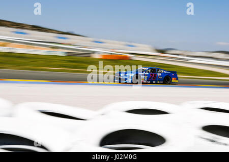 Valencia, Spanien. 9. April 2017.  De byder während der NASCAR WHELEN EUROSERIE Sitzung Sonntag in Circuit Ricardo Tormo, Cheste, Valencia, Spanien. Foto: Cronos/Omar Arnau/Alamy Live News Stockfoto