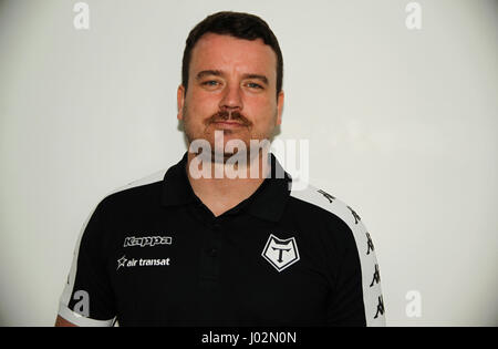 Doncaster, South Yorkshire, UK. 9. April 2017. Sean Penkywicz (Neuzugang) für Toronto Wolfpack während der Kingstone Presse Liga 1 Leuchte Rugby-League-Partie auf das Keepmoat Stadium, Doncaster, South Yorkshire Bild von Stephen Gaunt/Alamy Live News Stockfoto