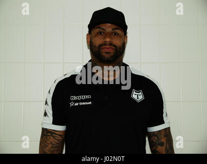 Doncaster, South Yorkshire, UK. 9. April 2017. Ryan Bailey (Neuzugang) für Toronto Wolfpack während der Kingstone Presse Liga 1 Leuchte Rugby-League-Partie auf das Keepmoat Stadium, Doncaster, South Yorkshire Bild von Stephen Gaunt/Alamy Live News Stockfoto