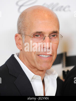 CEO von DreamWorks Animation Jeffrey Katzenberg besucht die 4. jährliche "Reel Geschichten, Real Lives", profitiert von der Motion Picture & Fernsehfonds Austria in den Milk Studios am 25. April 2015 in Hollywood, Kalifornien. Stockfoto