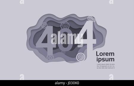 404 not Found Problem Internet Verbindungsfehler Stock Vektor