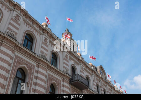 Tiflis (Tbilissi) Stadt Montagehalle in Osteuropa Freiheitsplatz, Tiflis, Georgien Stockfoto