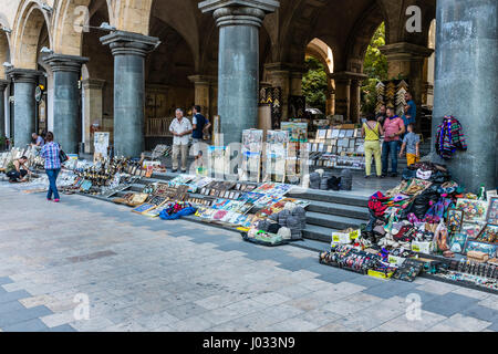 Souvenirverkäufer Shota Rustaveli Avenue, Tbilisi, Georgia, Osteuropa. Stockfoto