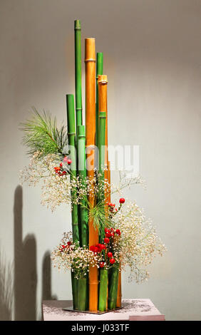 Japanischen Ikebana die Kunst Stockfoto