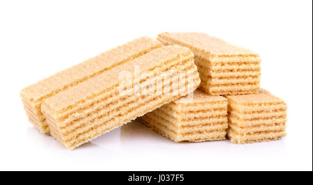 Wafer isoliert auf weißem Hintergrund. Stockfoto