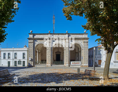 Beja, Portugal - 30. November 2016. Hauptfassade der Santa Casa da Misericordia de Beja. Beja, Alentejo. Portugal. Stockfoto