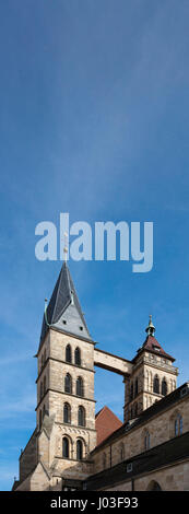 Pfarrkirche St. Dionysius, Esslingen am Neckar, Baden-Württemberg in Süddeutschland Stockfoto