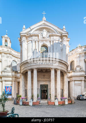 Santa Maria della Pace, barocke Kirche in der Nähe von Piazza Navona, Rom Stockfoto