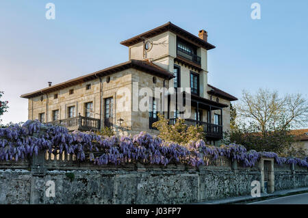 Berühmten indischen Haus in Hazas de Cesto. Typisch in Kantabrien Nordspanien. Europa. Stockfoto