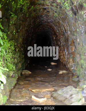 Relikte aus der führen Bergbau-Ära in Gunnerside Gill, Swaledale, Yorkshire Dales, UK Stockfoto