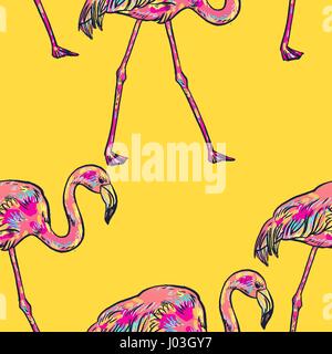 Pink Flamingo-Vektor-illustration Stock Vektor