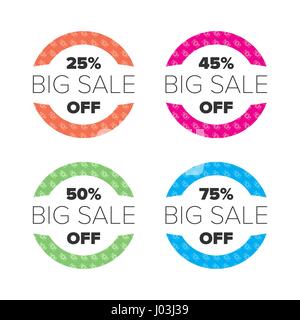 Big Sale Banner set Stock Vektor