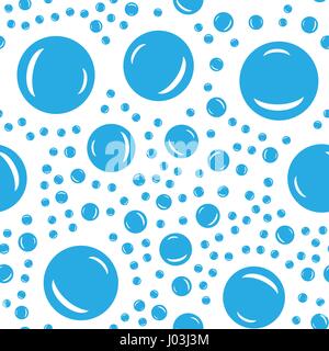 Wassertropfen nahtloses Muster Stock Vektor