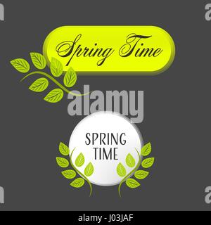 Frühling Banner set Stock Vektor