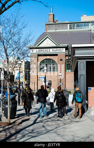 Außenseite des St. Lawrence Market Süd Gebäude in Toronto, Ontario, Kanada Stockfoto