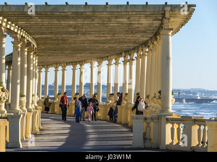 Pergola neben Brasilien Avenue in Nevogilde Zivilstadt Pfarrei von Porto, die zweitgrößte Stadt in Portugal Stockfoto