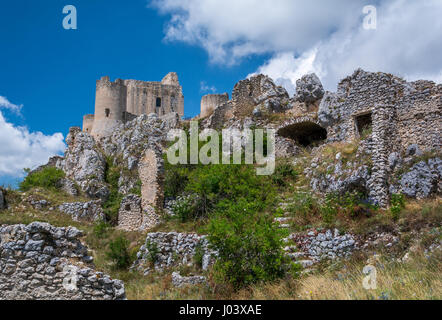 Calascio Festung, Provinz l ' Aquila, Abruzzo (Italien) Stockfoto