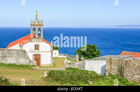 St. Adrian Hermitage (Ermita de Santo Hadrian) in der Nähe von Malpica de Bergantinos, A Coruña Provinz, Galicien Stockfoto