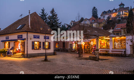 Szentendre an Weihnachten, kleine Stadt an der Donau in der Nähe von Budapest Stockfoto