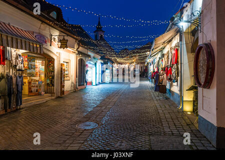 Szentendre an Weihnachten, kleine Stadt an der Donau in der Nähe von Budapest Stockfoto