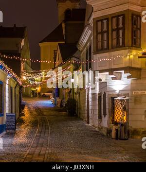 Szentendre an Weihnachten, kleine Stadt an der Donau in der Nähe von Budapest Stockfoto