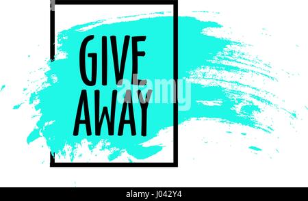 Werbegeschenk handschriftliche Schriftzug text und helles Design Elemente Stock Vektor