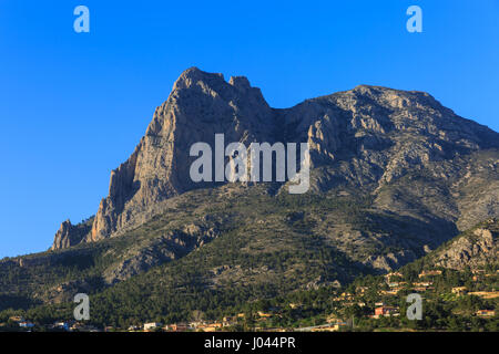 Puig Campana Berg, Marina Baixa, Region Alicante, Spanien Stockfoto