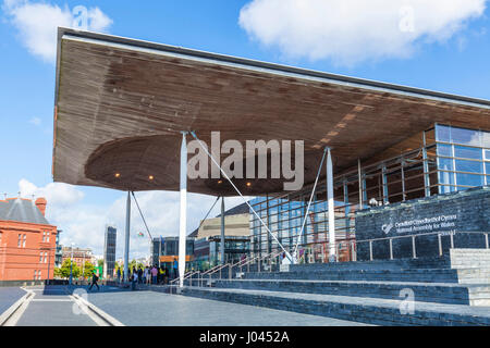 Welsh Assembly Building, Cardiff Bay, der senedd oder Welsh Assembly Building, Cardiff Bay, South Glamorgan, Wales, UK, GB, Europa Stockfoto