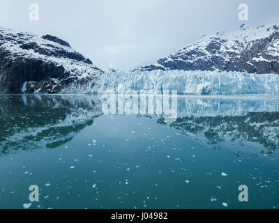 Panoramablick über den Margerie-Gletscher im Glacier-Bay-Nationalpark, Alaska, USA Stockfoto