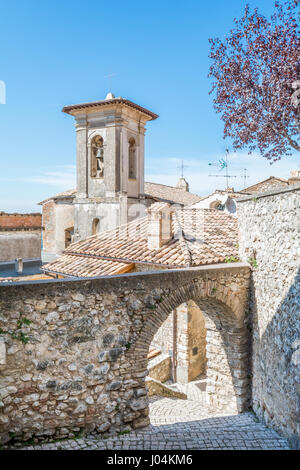 Roccantica, mittelalterliches Dorf in der Provinz Rieti, Latium (Italien) Stockfoto