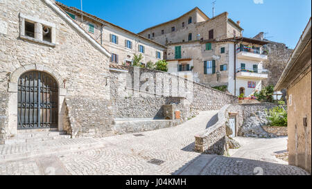 Roccantica, mittelalterliches Dorf in der Provinz Rieti, Latium (Italien) Stockfoto