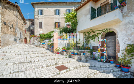 Roccantica, mittelalterliches Dorf in der Provinz Rieti, Latium (Italien) Stockfoto