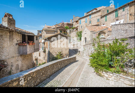 Roccantica, mittelalterliches Dorf in der Provinz Rieti, Latium (Italien) Stockfoto