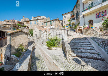 Roccantica, mittelalterliches Dorf in der Provinz Rieti, Latium (Italien) Stockfoto