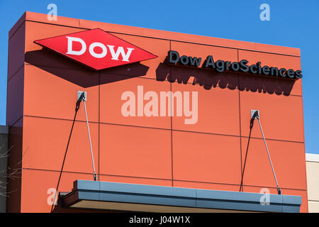 West Lafayette - ca. April 2017: Dow AgroSciences Samen Qualitätskontrolle Labor Dow AgroSciences ist eine hundertprozentige Tochtergesellschaft von The Dow Chemical Compan Stockfoto