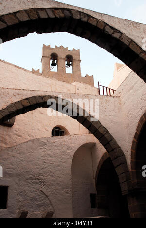 Christlich-orthodoxe Passionswoche, auf der griechischen Insel der Apokalypse (Patmos), Gründonnerstag (die Zeremonie der “Washlin Stockfoto