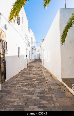 Vejer De La Frontera, weißen Dörfer Andalusiens, Pueblos Blancos, Provinz Cádiz, Spanien Stockfoto