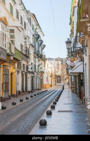 Stadt El Puerto de Santa Maria, Stadt der Wein-Industrie und Sherry, Provinz Cádiz, Spanien Stockfoto