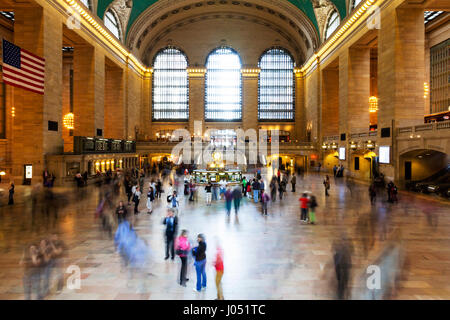 Haupt-Bahnhofshalle im Grand Central Terminal Manhattan New York City in das Gebäudeinnere Grand central Bahnhof New York Grand central Station NYC Stockfoto